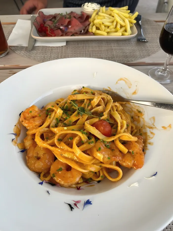 Tagliatelles sauce gambas
